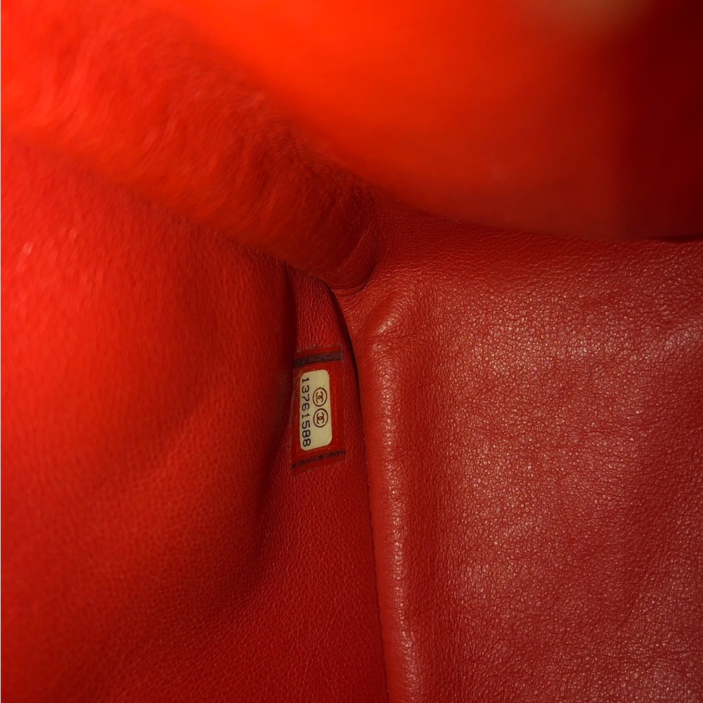 Coral color Chanel Maxi